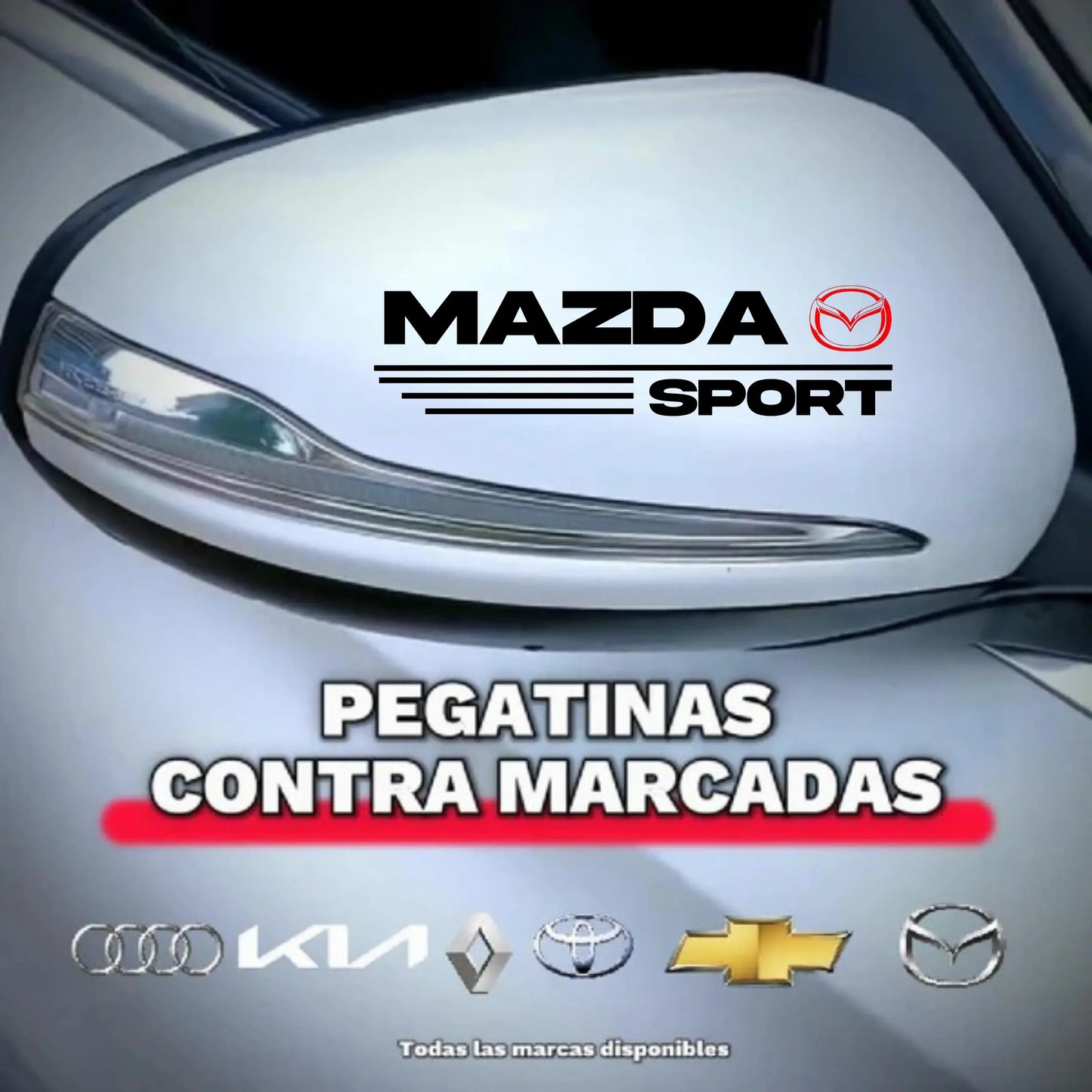 Pegatina para los retrovisores x 2 Unidades 108 pedidos el dia de hoy