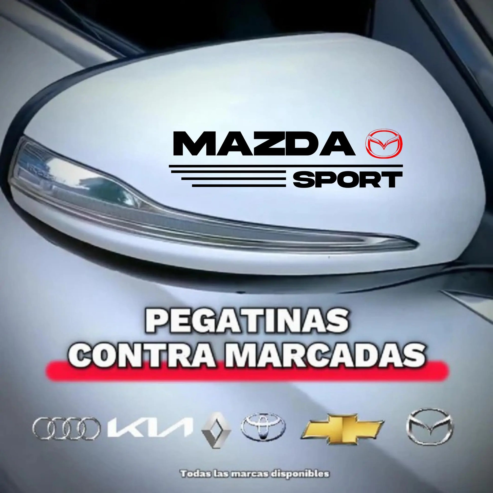 Pegatina para los retrovisores x 2 Unidades 108 pedidos el dia de hoy