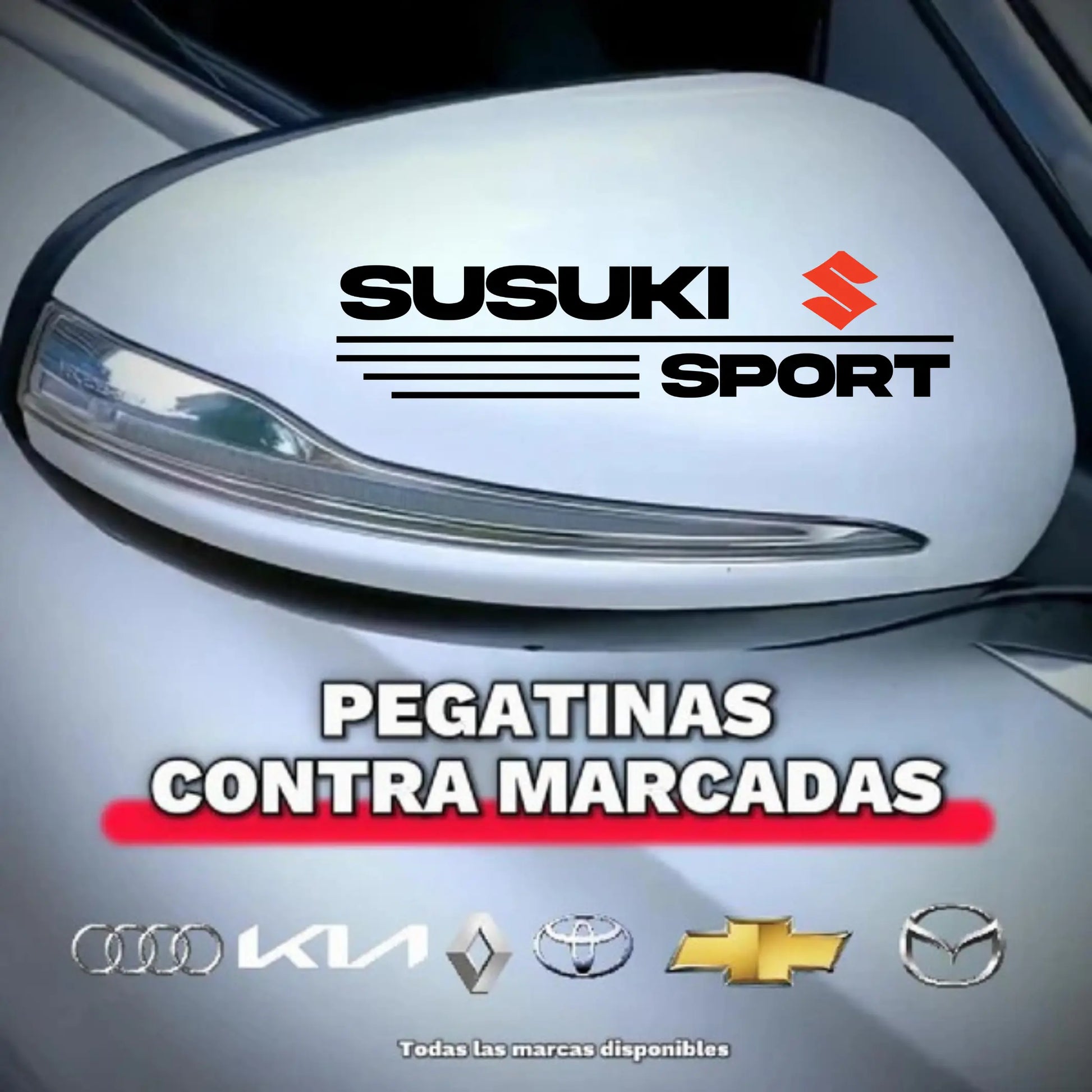 Pegatina para los retrovisores x 2 Unidades 108 pedidos el dia de hoy