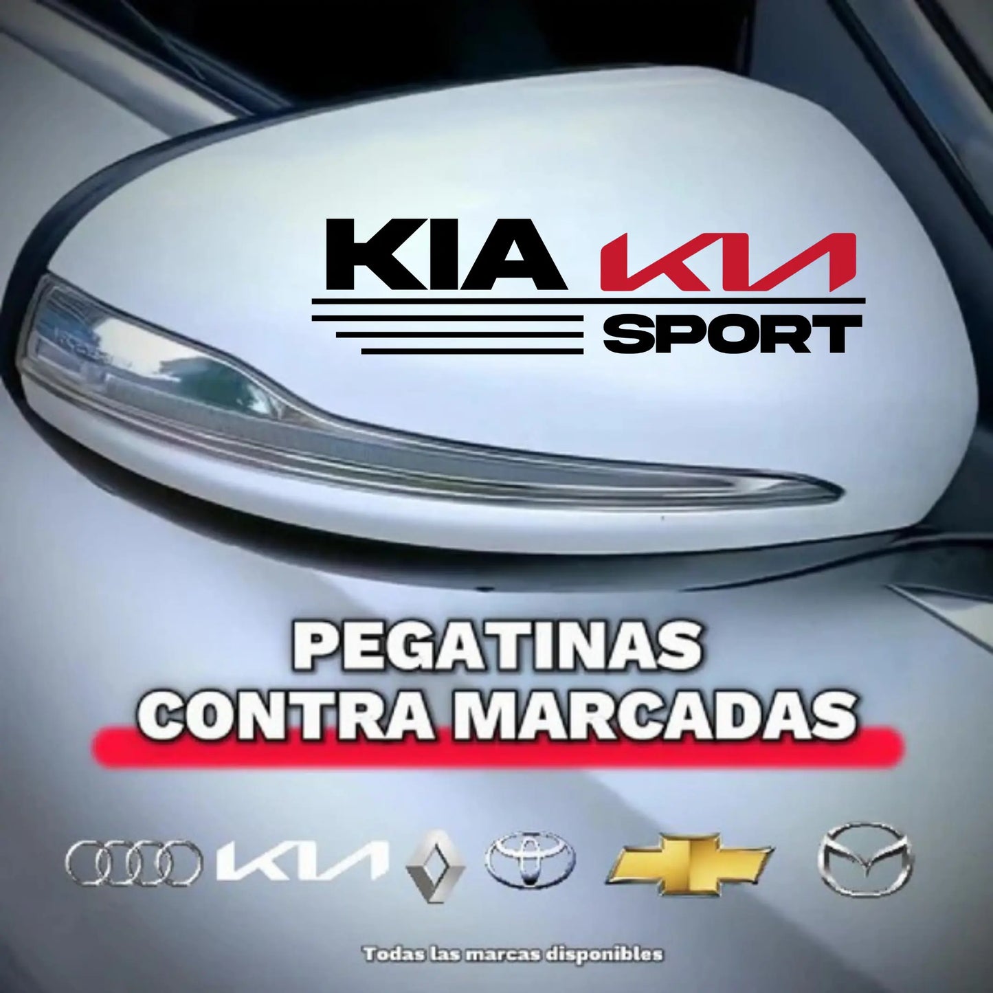 Pegatina para los retrovisores x 2 Unidades 108 pedidos el dia de hoy