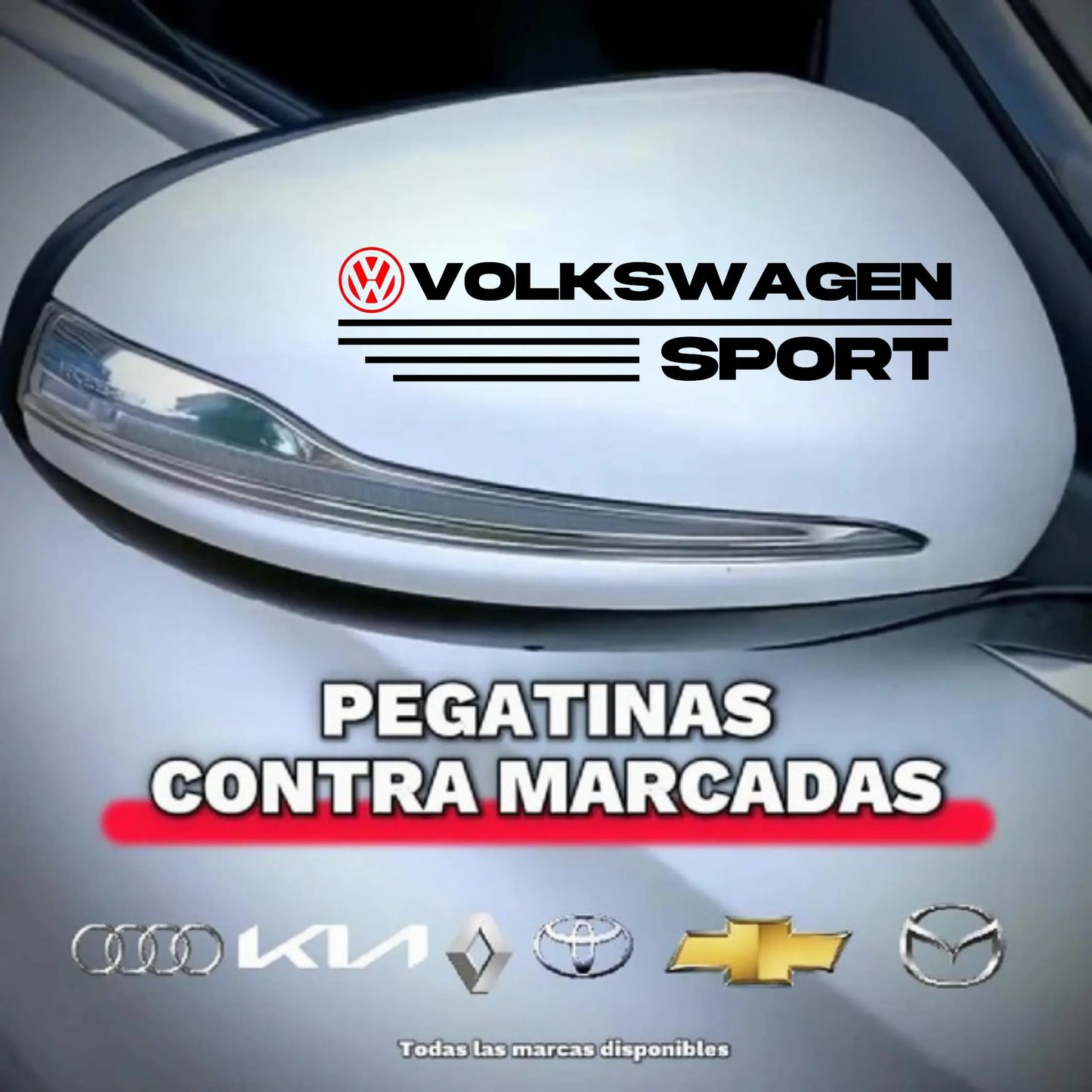 Pegatina para los retrovisores x 2 Unidades 108 pedidos el dia de hoy