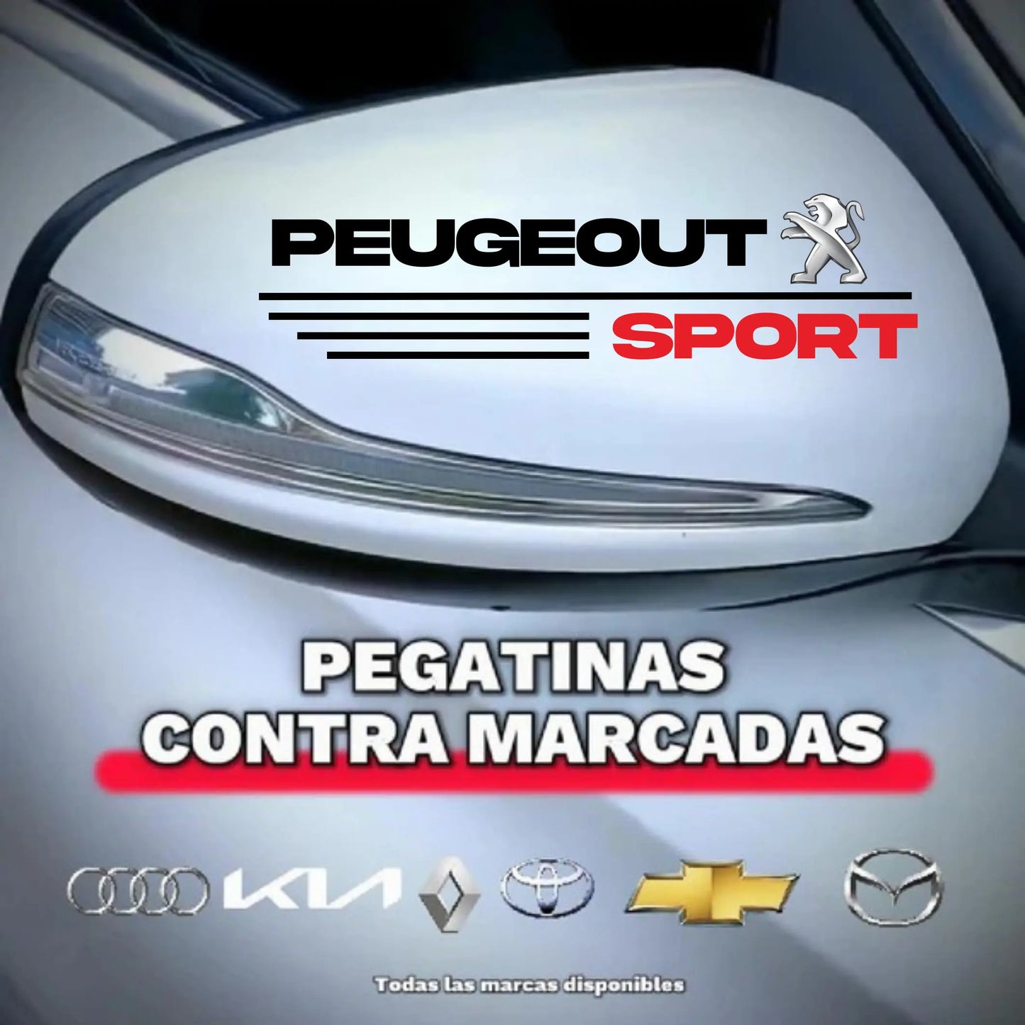Pegatina para los retrovisores x 2 Unidades 108 pedidos el dia de hoy