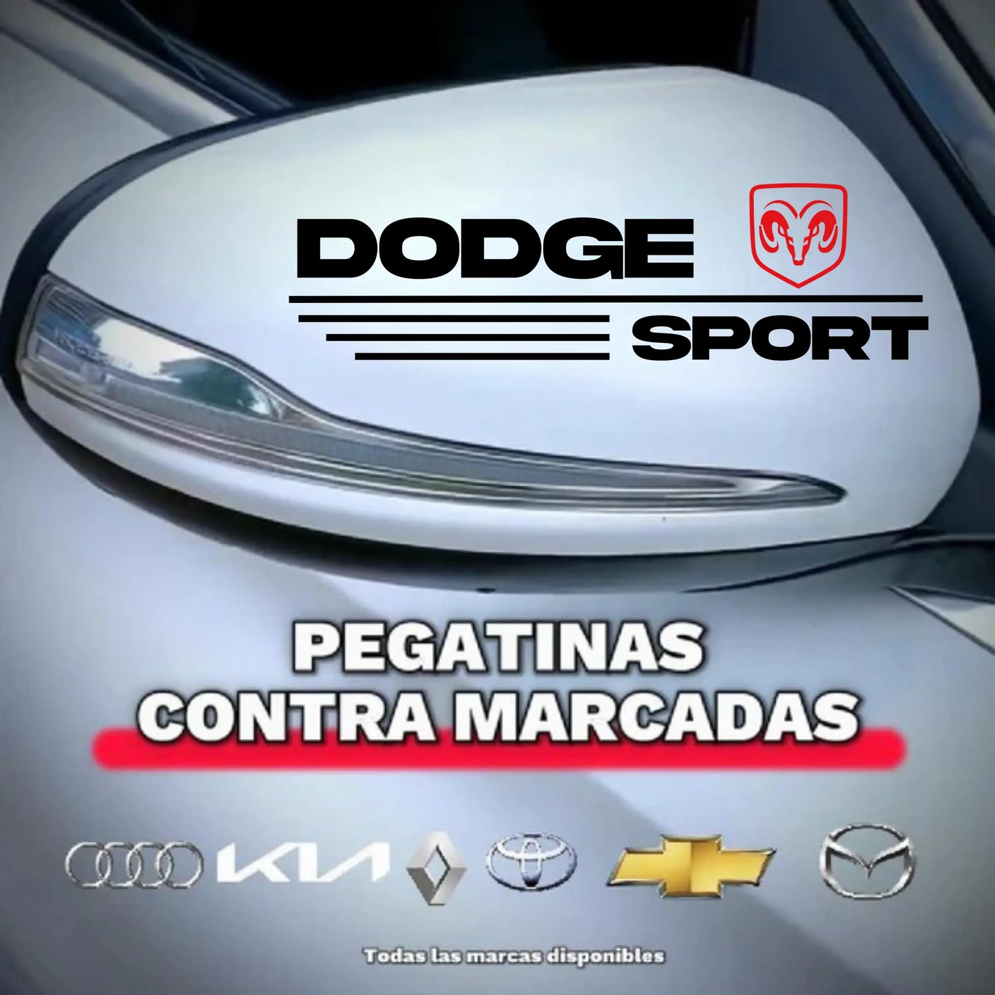 Pegatina para los retrovisores x 2 Unidades 108 pedidos el dia de hoy