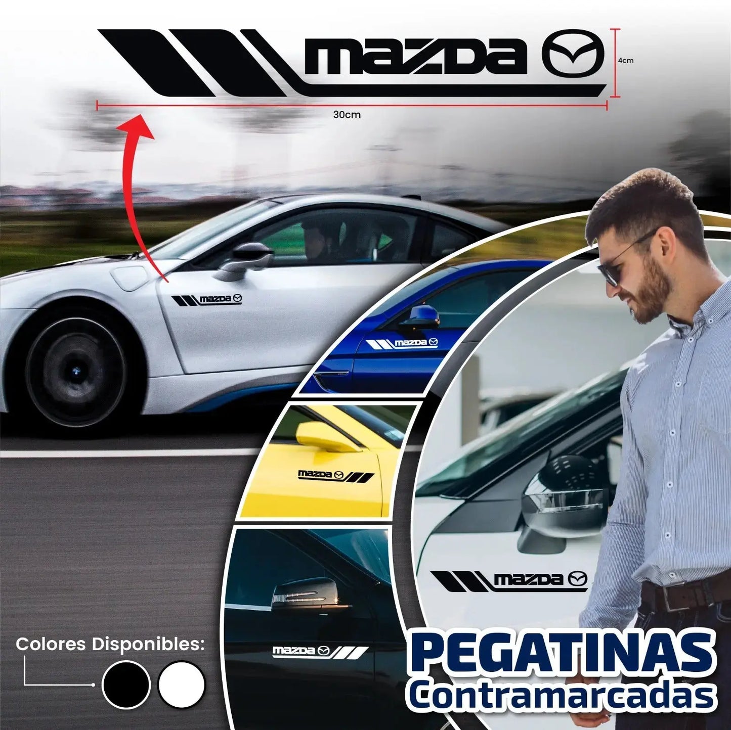 Pegatinas laterales x2 Unidades - Contra marcadas 323 pedidos hoy