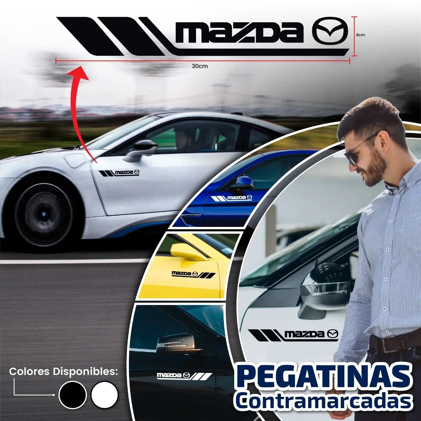 Pegatinas laterales x2 Unidades - Contra marcadas 323 pedidos hoy