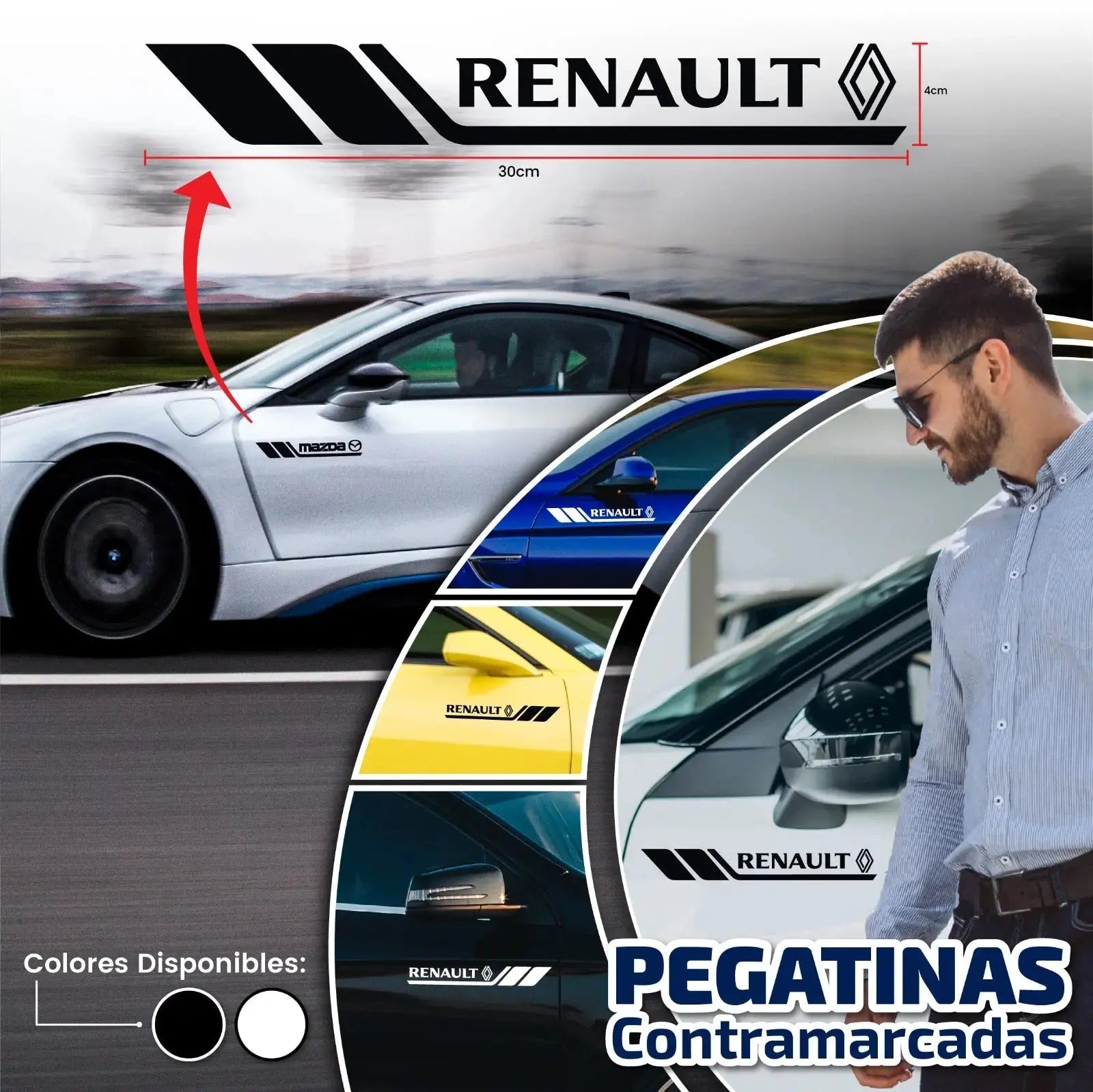 Pegatinas laterales x2 Unidades - Contra marcadas 323 pedidos hoy